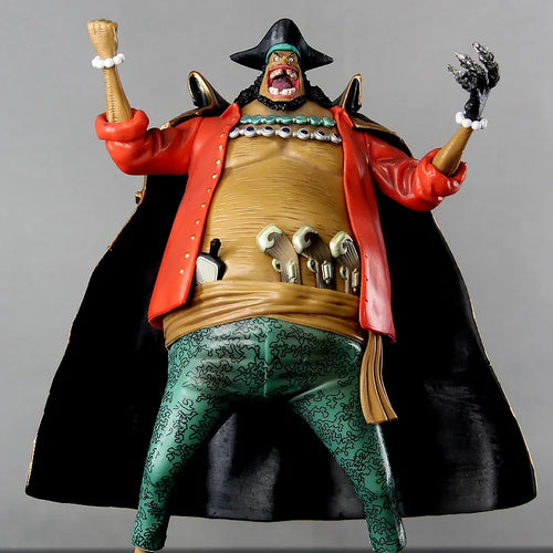 Statue One Piece - Barbe Noire (Détails de Combat & Manteau Noir)