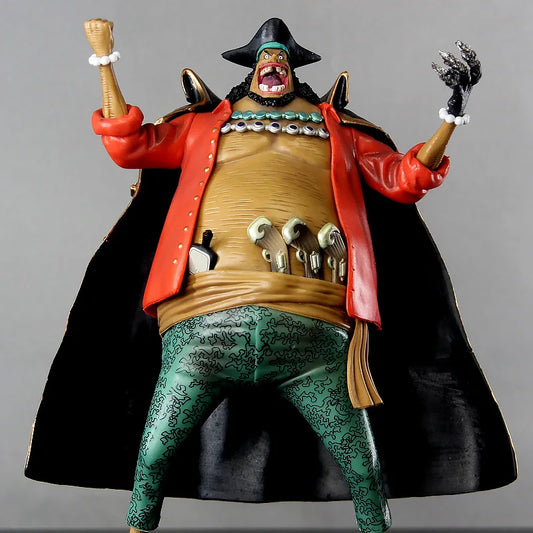 Statue One Piece - Barbe Noire (Détails de Combat & Manteau Noir)