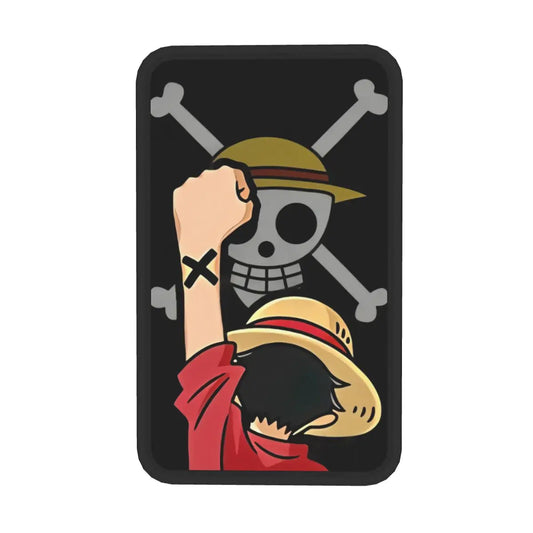 Housse d'Accoudoir One Piece - Logo Jolly Roger Luffy (Design Minimaliste)