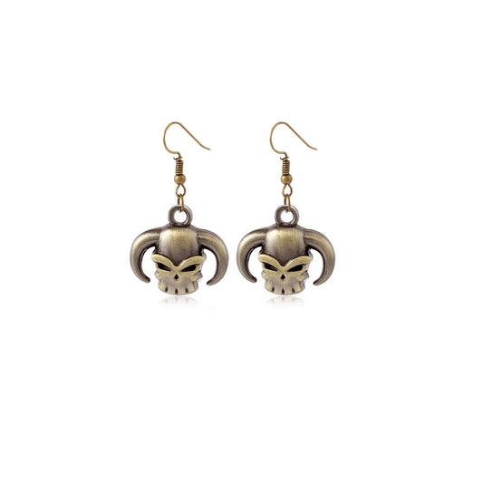 Orecchini One Piece - Skull Ace (cappello e perle)