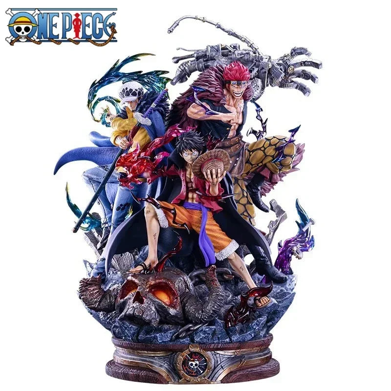 Figurine One Piece - L'Équipage au Complet (Diorama Combat 23cm)