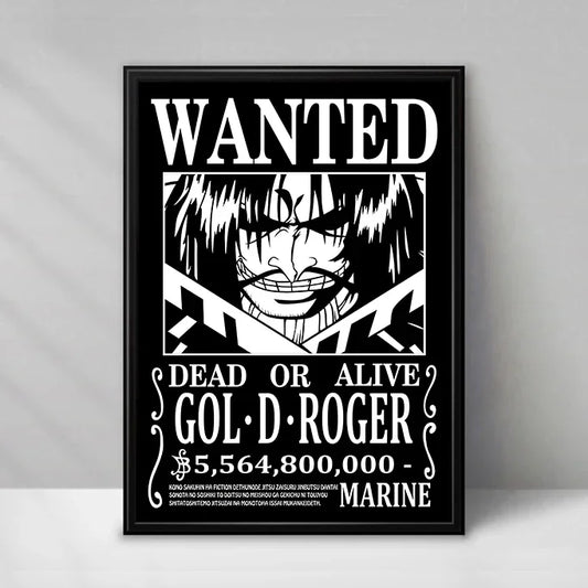 Poster One Piece Wanted - Gol D. Roger (Le Roi des Pirates)