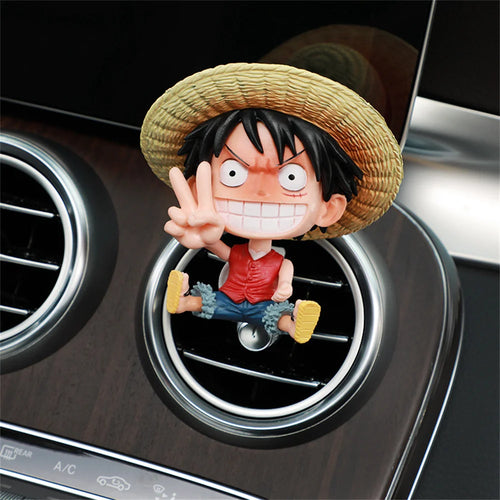 Accessoire voiture One Piece - Figurine Luffy pour Grille d'Aération