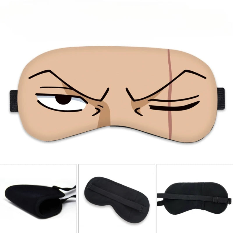 Masque de Sommeil One Piece - Design Regard de Roronoa Zoro