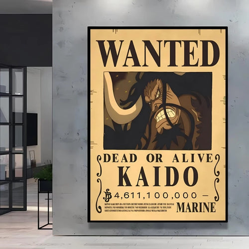 Poster One Piece Wanted - Kaido aux Cent Bêtes