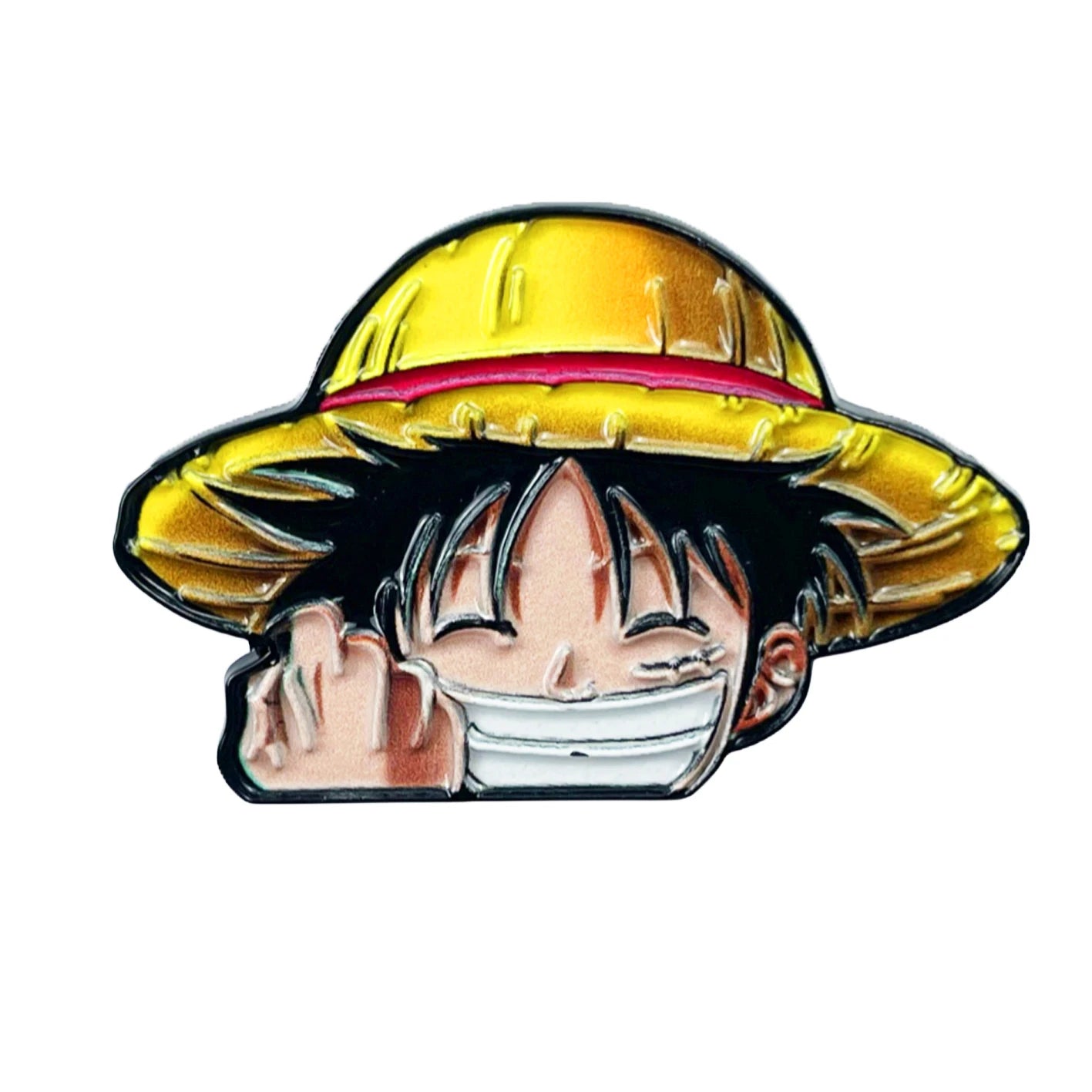 Spille One Piece - Monkey D. Luffy sorridente e cappello