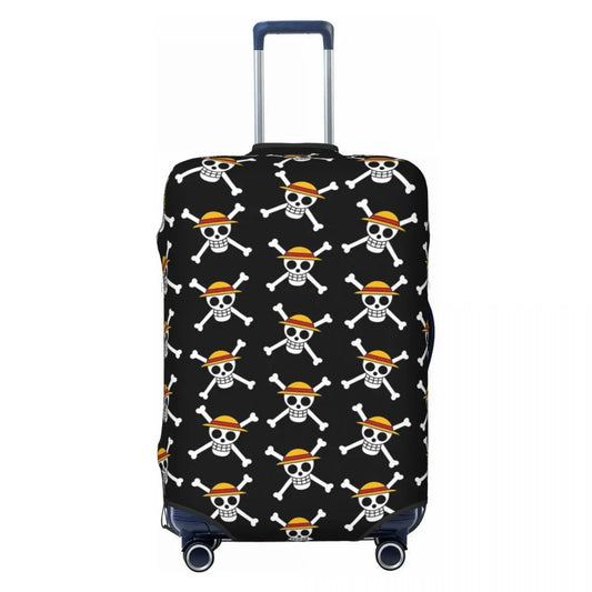 Housse de Valise One Piece - Motif Répété Mini Jolly Rogers