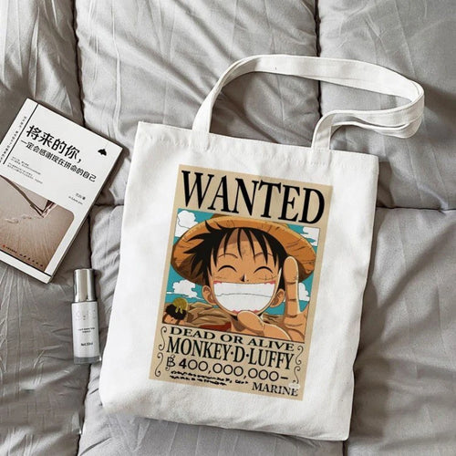 Bolsa de mano de One Piece: Póster de "Se busca" de Luffy