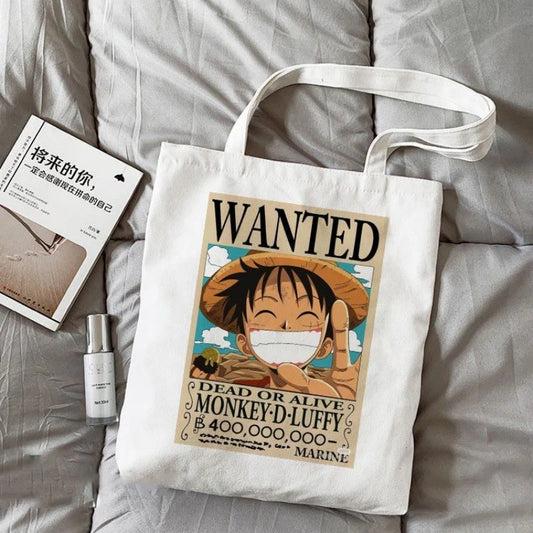 Sac Tote Bag One Piece – Wanted Poster Luffy