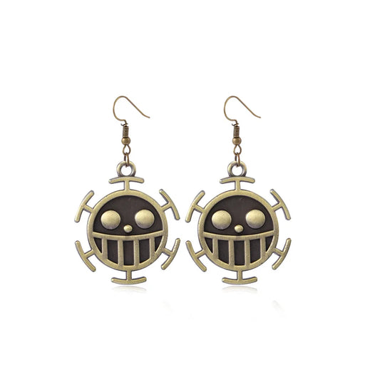 Pendientes de One Piece - Emblema de Law Op-Op No Mi