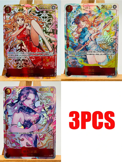 Pack especial de One Piece TCG: Trío de Boa Hancock y Nami (3 piezas)