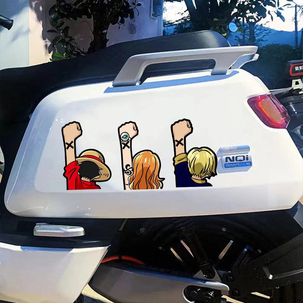 Autocollant One Piece - Main de Franky "Super!" (12x10cm)