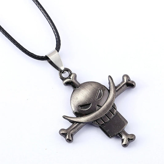 Collier One Piece - Pendentif Jolly Roger Edward Newgate (Barbe Blanche)