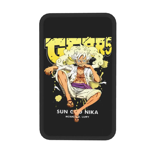 Housse d'Accoudoir One Piece - Luffy Gear 5 Silhouette (Design Jaune & Noir)