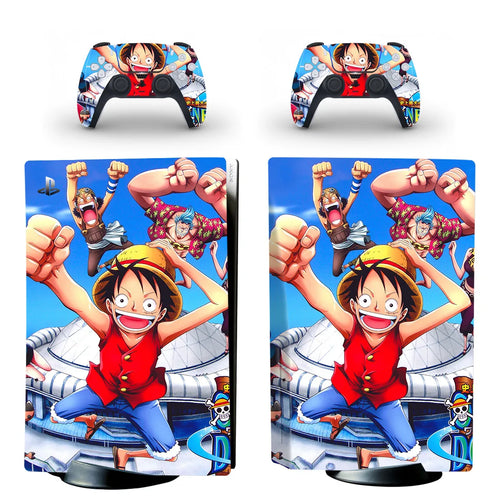 Pegatinas de One Piece para PS5: Acción y combate de Monkey D. Luffy