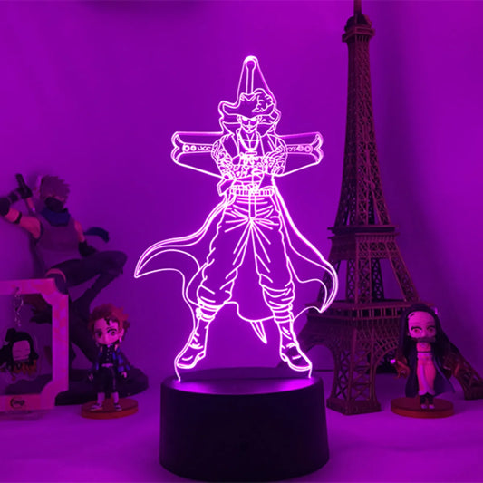 Lampe Veilleuse LED One Piece - Silhouette Trafalgar Law (Violet)