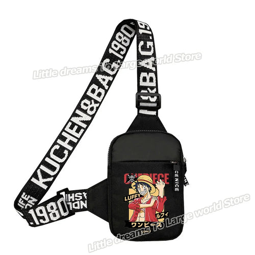 Borsa a tracolla One Piece – Illustrazione colorata di Monkey D. Luffy