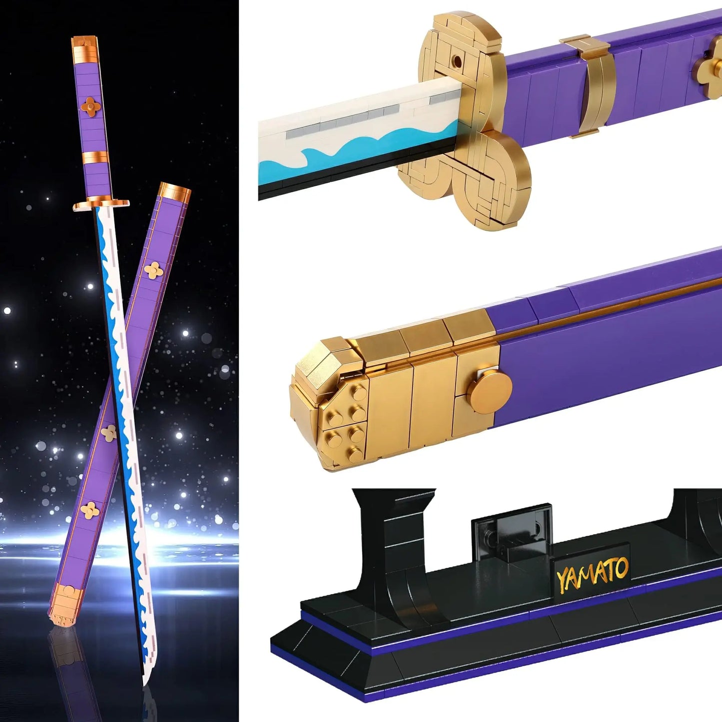 One Piece Sabre - Zoro's Shusui Katana (kit de modelo de 936 piezas)