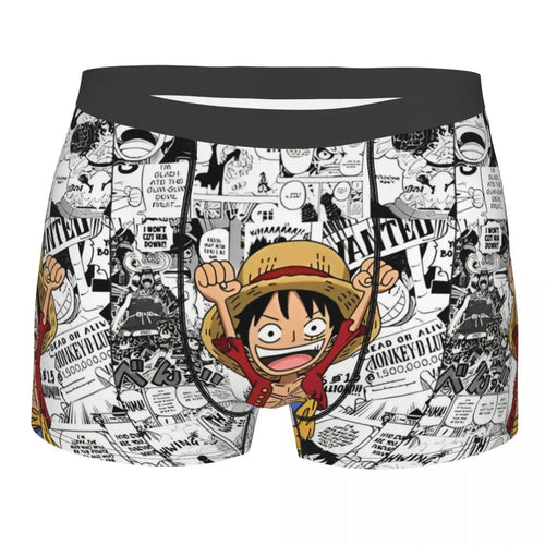 Boxer - Luffy Manga Bianco e Nero