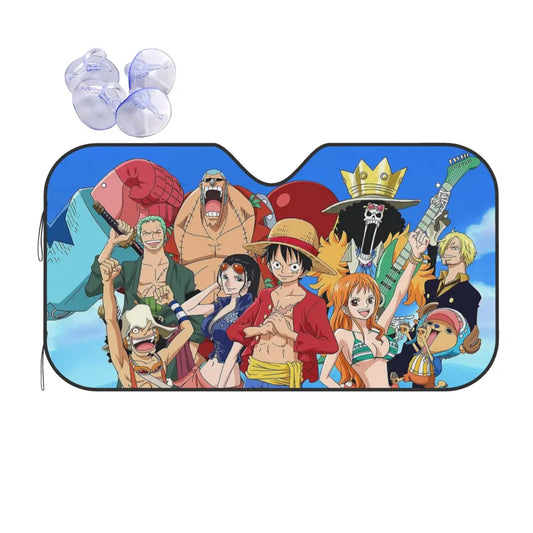 Par soleil de Voiture One Piece - Les Mugiwara Face à l'Horizon