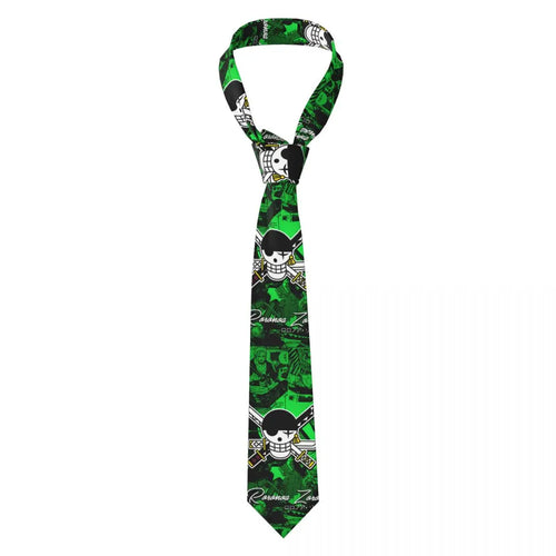 Cravate One Piece – Motif Pirates Vert