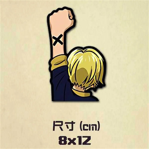 Autocollant One Piece - Main de Sanji avec Cigarette (8x12cm)