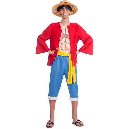 Disfraz de One Piece - Traje de Monkey D. Luffy para adulto (conjunto completo)