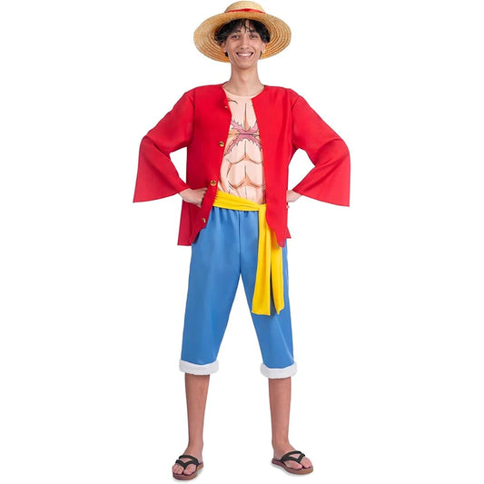 Déguisement One Piece - Tenue Adulte Monkey D. Luffy (Set Complet)