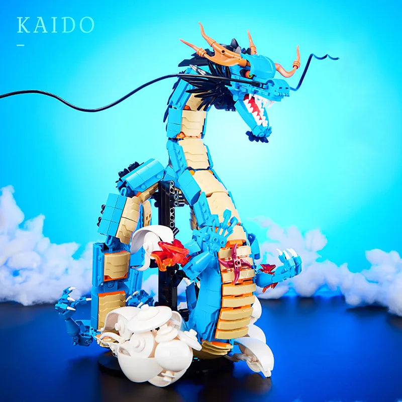 Lego One Piece - Dragon Azure Kaido (MOC Modèle de Collection)