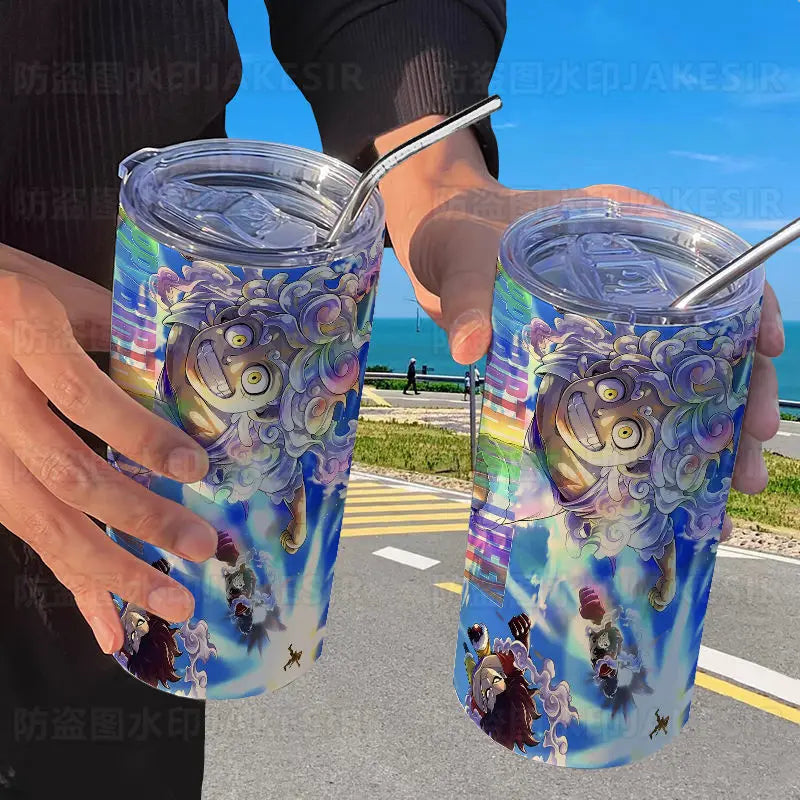 Gourde à Paille One Piece - Luffy Gear 5 Transformation Nika