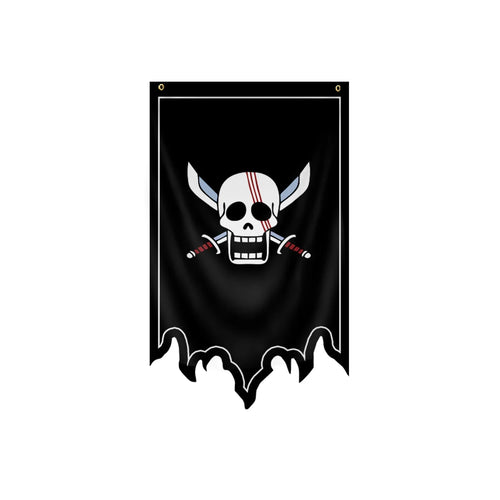 Drapeau One Piece - Jolly Roger Red Hair Pirates (Shanks)