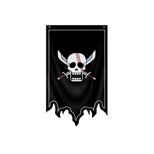 Bandiera di One Piece - Jolly Roger Pirati dai capelli rossi (Shanks)