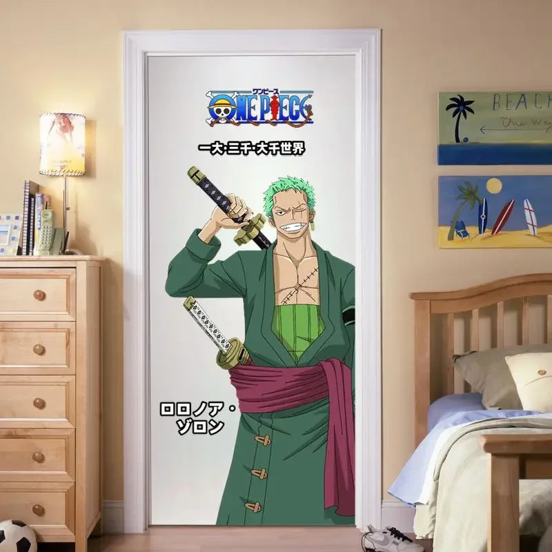 Tapiz de pared de One Piece - Roronoa Zoro estilo Wano Kuni (Decoración)