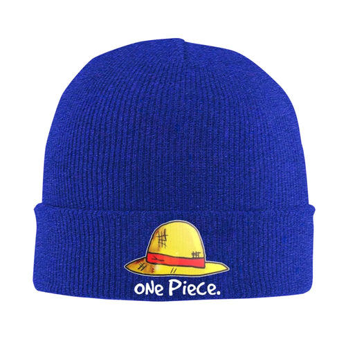 Berretto One Piece - Risvolto ricamato blu reale