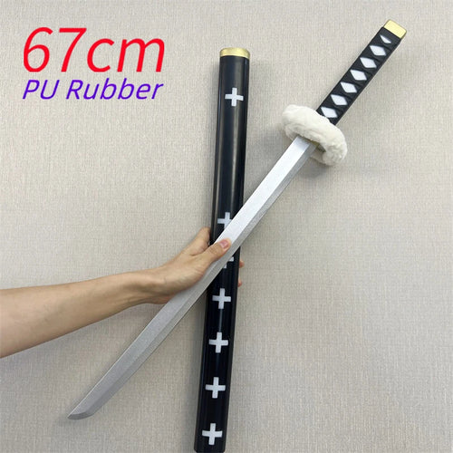 One Piece Cosplay Katana - Spada Kikoku di Trafalgar Law (67 cm, schiuma PU)