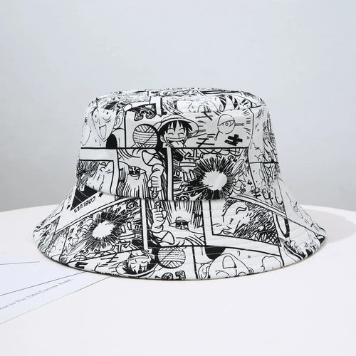 Chapeau Bob One Piece – Manga Noir & Blanc