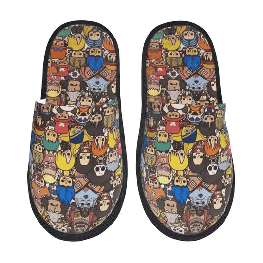 Pantofole monopezzo - Design collage multicolore