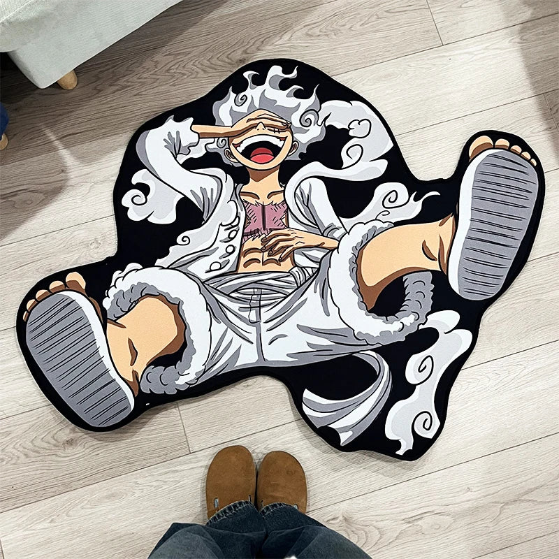 Alfombra de One Piece - Diseño Monkey D. Luffy Gear 5 (forma de silueta)