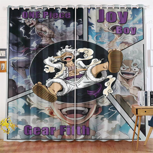 Rideau One Piece - Luffy Gear 5 "Joy Boy" (Illustration Artistique HD)