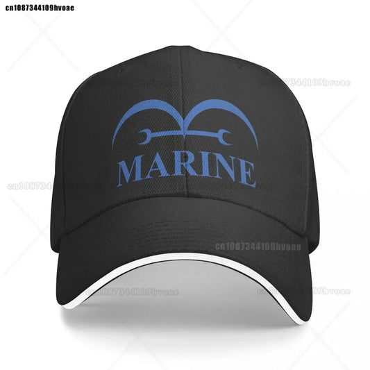 Cappellino blu navy One Piece - Classico nero (logo ricamato)