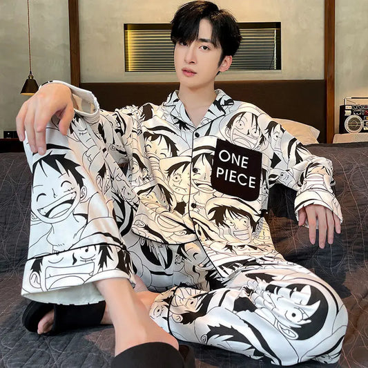 Ensembles De Pyjama Homme One Piece Pyjama Homme Et Ado, Ensemble T-Shirt Homme Manches Courtes, Pantalon Pyjama Long De Nuit Coton, Idée Cadeau Anime (S, Noir Pyjama Hiver Ensembles De Pyjama Homme One Piece Pyjama Homme Et Ado, Ensemble T-Shirt Homme Manches Courtes, Pantalon Pyjama Long De Nuit Coton, Idée Cadeau Anime (S, Noir Pyjama Hiver