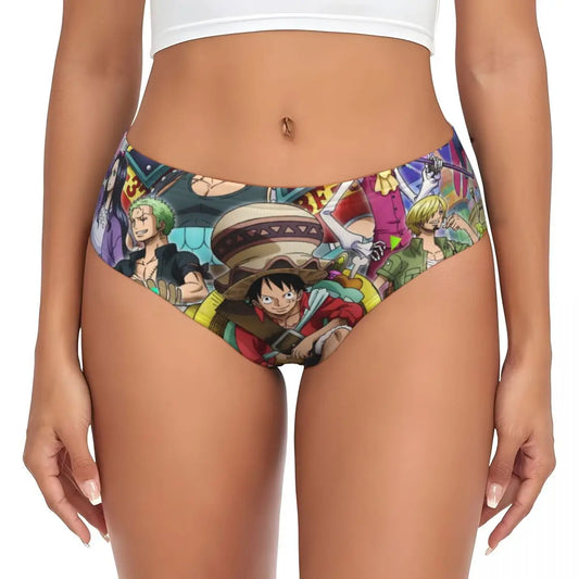 Culotte One Piece - Design Multicolore Personnages Chibi
