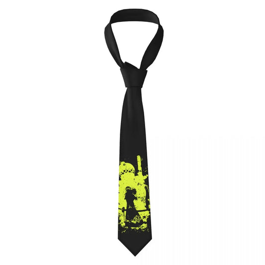 Cravate One Piece – Luffy Silhouette Jaune