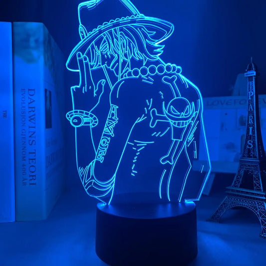 Lampe LED One Piece - Roronoa Zoro en Méditation (Bleu)