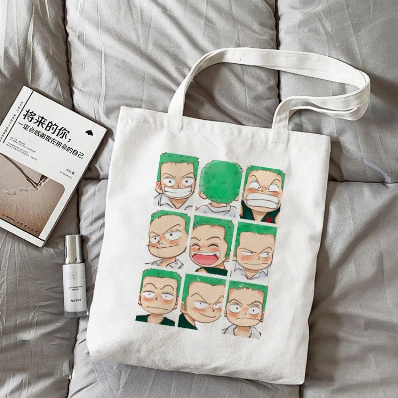 Sac Tote Bag One Piece – Têtes Zoro Expressions