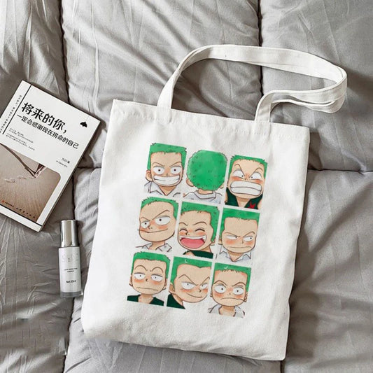 Sac Tote Bag One Piece – Têtes Zoro Expressions