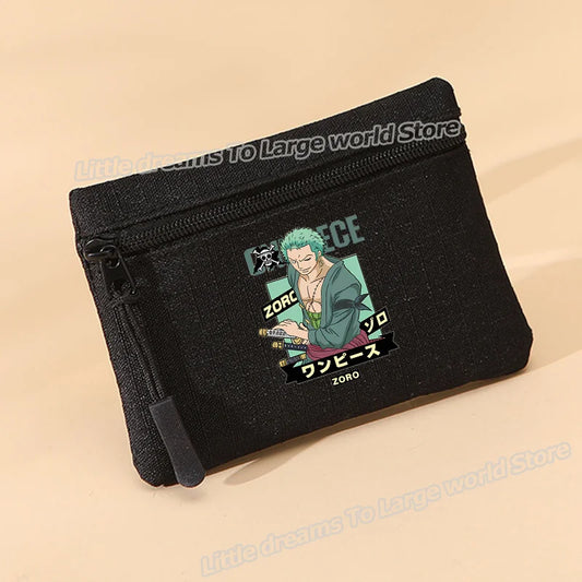 Porte-monnaie One Piece – Roronoa Zoro Minimaliste Noir