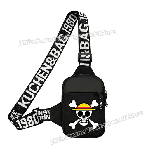 Bolso de hombro de One Piece con emblema de los Piratas del Sombrero de Paja