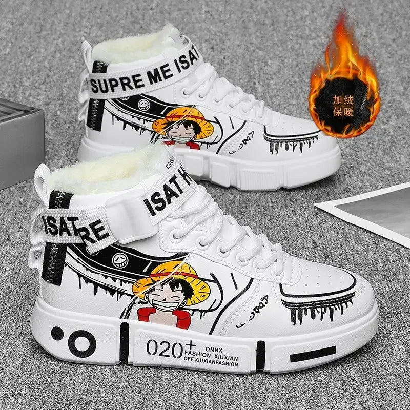 Baskets One Piece - Streetwear Blanc Zoro