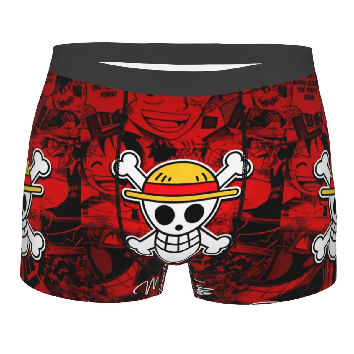 Boxer - Jolly Roger rosso
